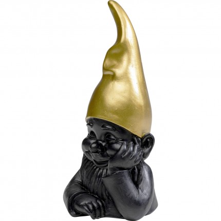 Deco bust gnome black thinking Kare Design