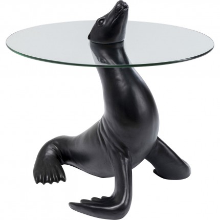 Side table Sea Lion black Ø50cm Kare Design