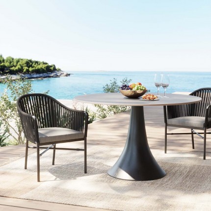 Outdoor Table Grande Possibilita Black Ø110cm Kare Design