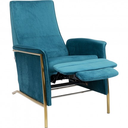 Relaxchair Lazy Velvet Blue Kare Design