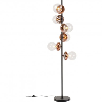 Lampadaire Double Bubble 165cm cuivre Kare Design