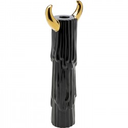 Candle Holder Yeti 30cm black and gold Kare Design