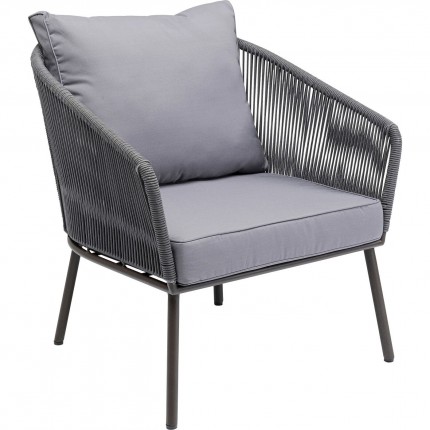 Outdoor Armchair Elba grey Kare Design