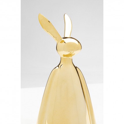 Deco rabbit gold sitting Kare Design