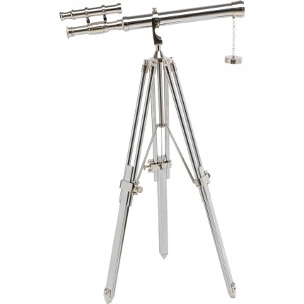 Déco télescope 125cm argenté Kare Design