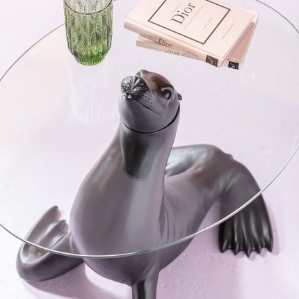 Side table Sea Lion black Ø50cm Kare Design