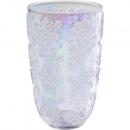 Water Glass Ice Flowers purple (6/set) Kare Design