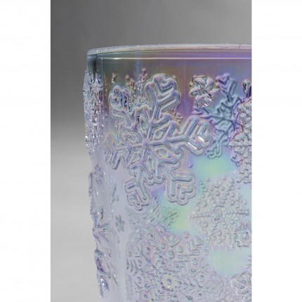 Water Glass Ice Flowers purple (6/set) Kare Design