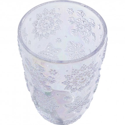 Water Glass Ice Flowers purple (6/set) Kare Design