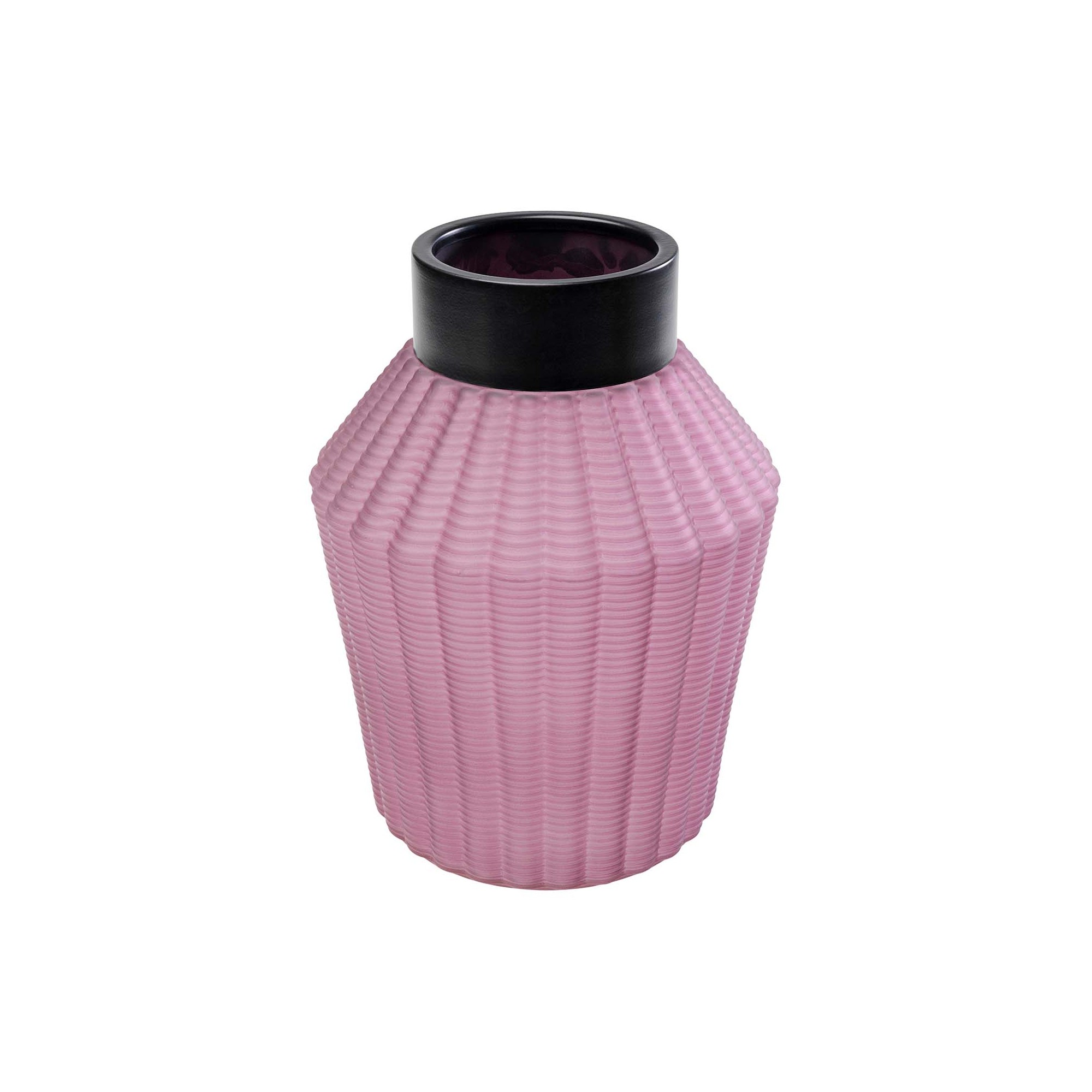 Vase Barfly fuchsia mat 28cm