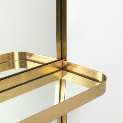 Wall Coat Rack Tristan Mirror 150x76cm gold Kare Design