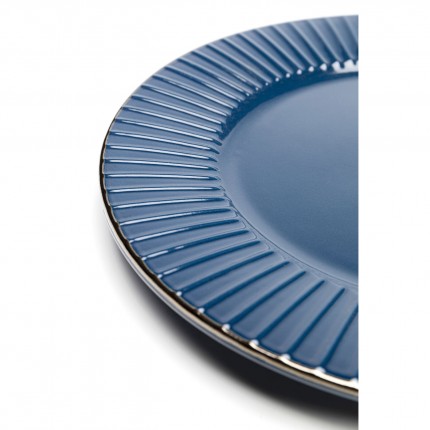 Plate Muse blue Ø20cm (4/Set) Kare Design