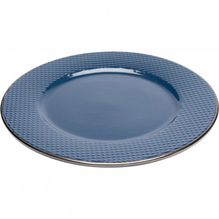 Plate Muse blue Ø20cm (4/Set) Kare Design