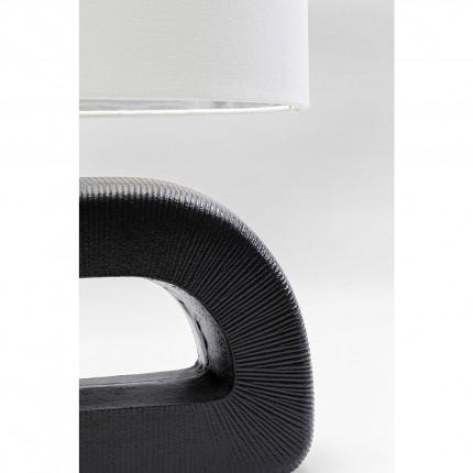 Table Lamp Tube 52cm black and white Kare Design