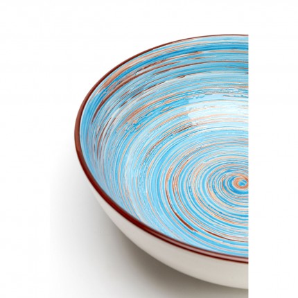 Bowl Swirl Ø22cm blue (4/set) Kare Design