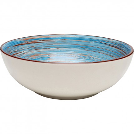 Bowl Swirl Ø22cm blue (4/set) Kare Design