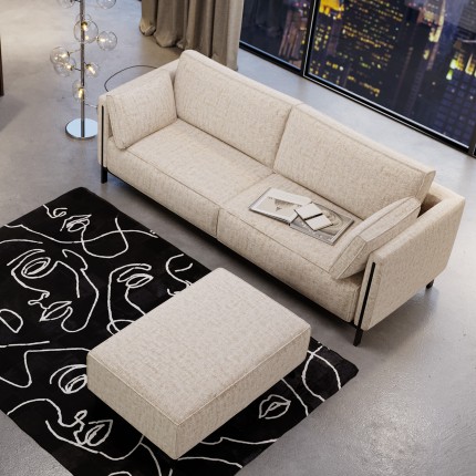 Sofa Victor 3-seater beige Kare Design