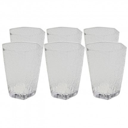 Water Glass Cascata (6/Set) Kare Design