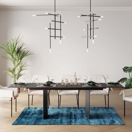 Extension Table Novel 180x90cm black Kare Design