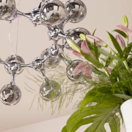 Pendant Lamp Atomic Balls 18 silver Kare Design