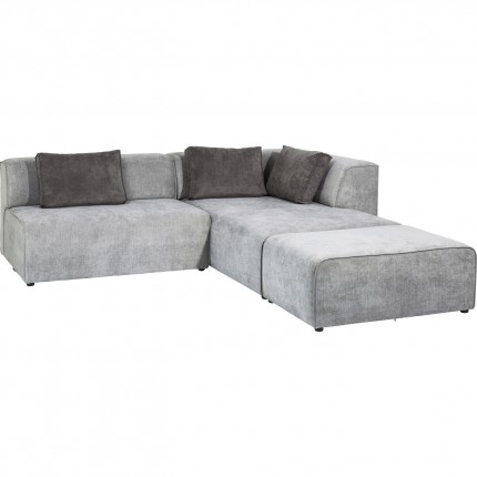 Sofa Infinity Ottomane Grey Right Kare Design