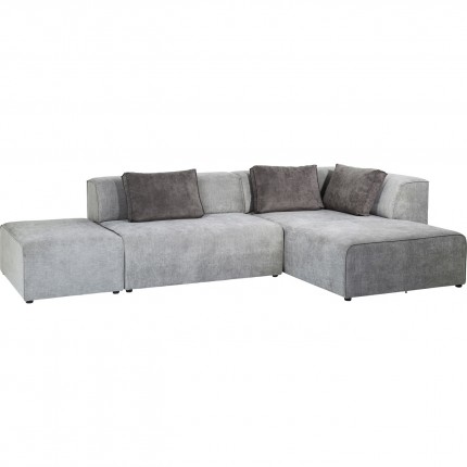 Sofa Infinity Ottomane Grey Right Kare Design