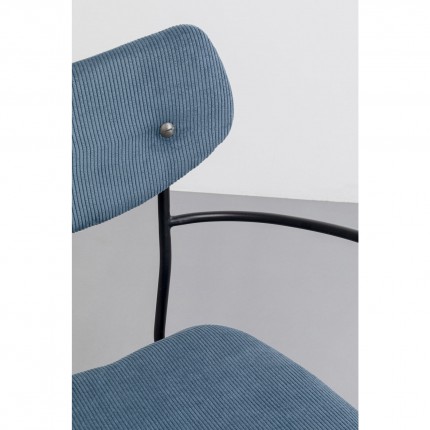 Chair with armrests Viola blue Kare Design