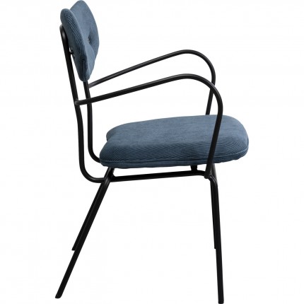 Chair with armrests Viola blue Kare Design