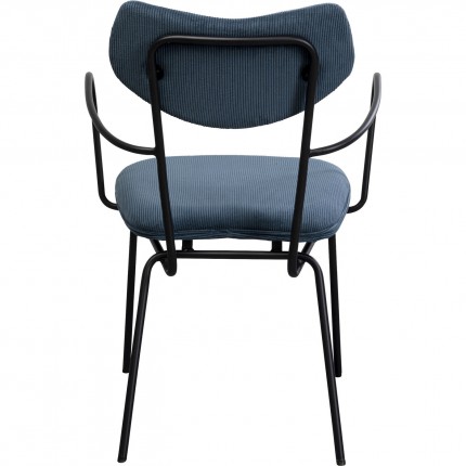 Chair with armrests Viola blue Kare Design