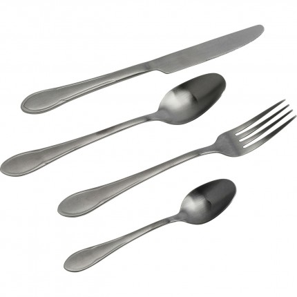 Cutlery Cucina black (16-part) Kare Design