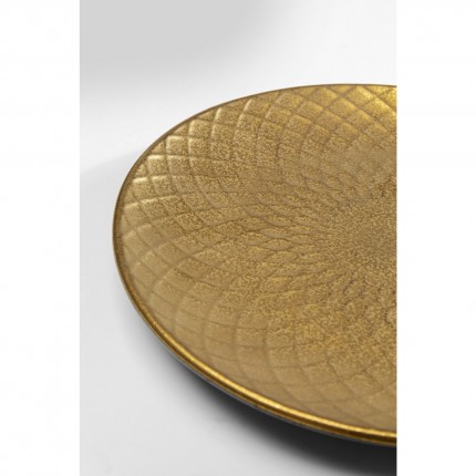 Plate Diva gold Ø20cm (4/set) Kare Design