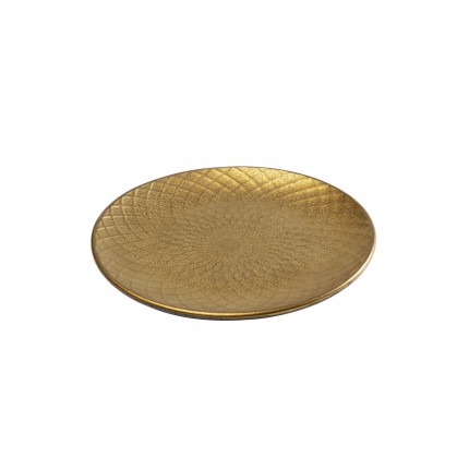 Plate Diva gold Ø20cm (4/set) Kare Design