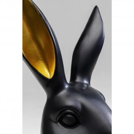 Déco buste lapin 31cm noir Kare Design