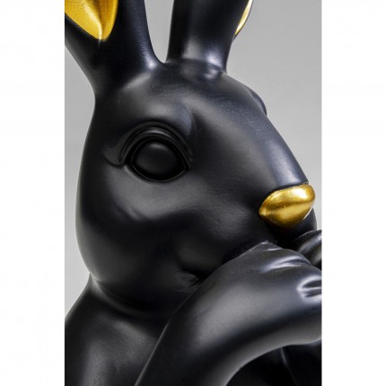 Déco buste lapin 31cm noir Kare Design