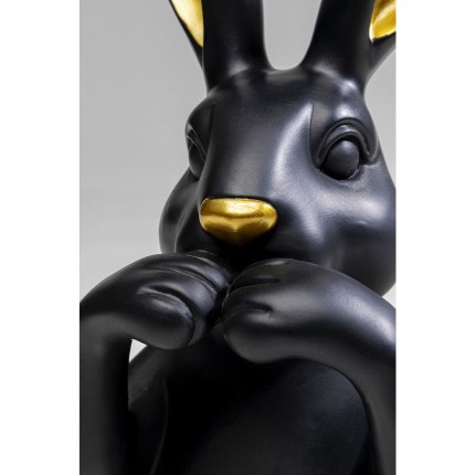 Déco buste lapin 31cm noir Kare Design