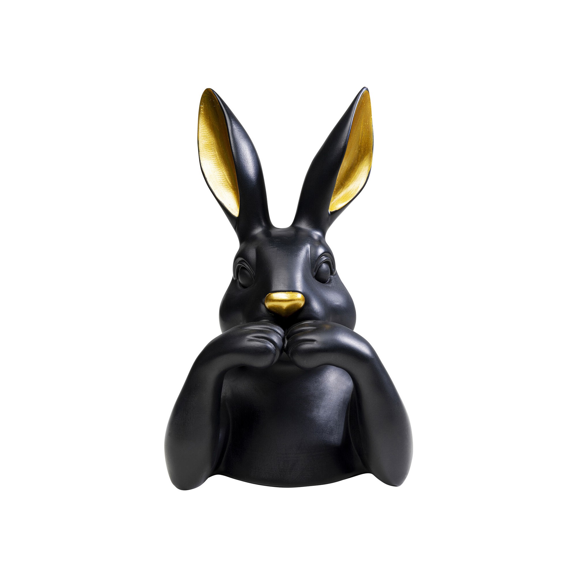 Déco buste lapin 31cm noir Kare Design