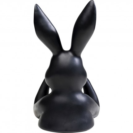 Déco buste lapin 31cm noir Kare Design