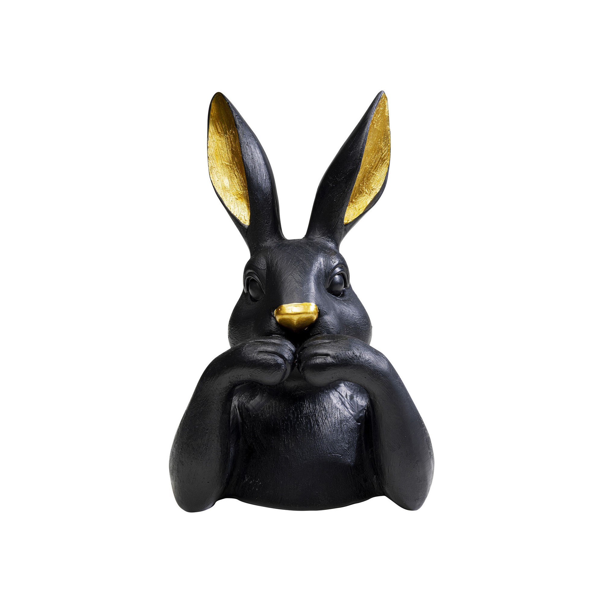 Déco buste lapin 23cm noir Kare Design