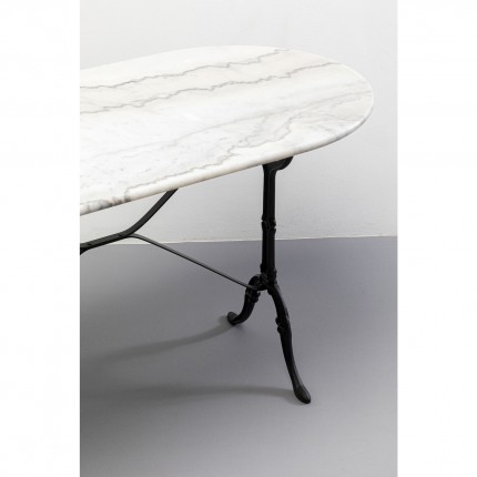 Table Bistrot 120x60cm white marble Kare Design