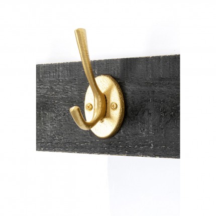 Wall Coat Rack Classico 60cm black and gold Kare Design