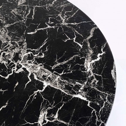 Table Veneto Ø110cm marble black Kare Design