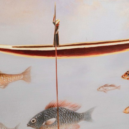 Framed Painting Cloud Fisherman 60x120cm Kare Design