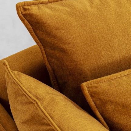 Corner Sofa Monza left velvet ocher Kare Design