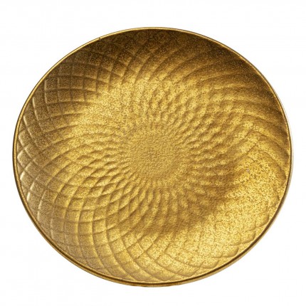 Plate Diva gold Ø20cm (4/set) Kare Design