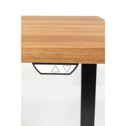 Desk Smart Jackie Oak Black 160x80cm Kare Design