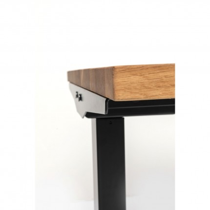 Desk Smart Jackie Oak Black 160x80cm Kare Design