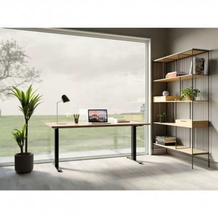 Desk Smart Jackie Oak Black 160x80cm Kare Design