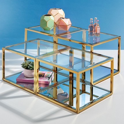 Coffee Table Orion gold (4/Set) Kare Design