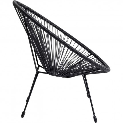 Outdoor Armchair Acapulco Mono black Kare Design