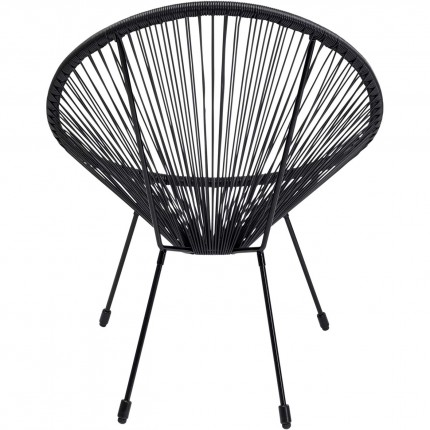 Outdoor Armchair Acapulco Mono black Kare Design